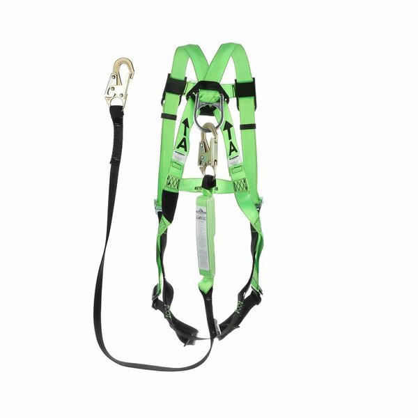 Jackson Safety Contractor Kit: Harness, Lanyard V8252356